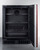 Summit ALFZ53IF 3.7 Cu. Ft. Black Exterior Custom Front Reach-In Undercounter All-Freezer - 115 Volts