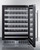 Summit SDHW2442 3.25 Cu. Ft. Black Freestanding Undercounter Wine Cellar - 115 Volts