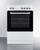 Summit REXT24W 24" W White Exterior Cabinet Electric Smooth-Top Range - 240 Volts