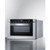 Summit MDR245SS 1.2 Cu. Ft. Black Stainless Steel Door Gray Cabinet Drawer Microwave - 115 Volts