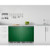 Summit BRF631BKGADA 5.1 Cu. Ft. Emerald Green Door Jet Black Undercounter Refrigerator-Freezer - 115 Volts