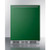 Summit BRF631BKGADA 5.1 Cu. Ft. Emerald Green Door Jet Black Undercounter Refrigerator-Freezer - 115 Volts