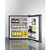 Summit MB42SS 17.63" W Black Stainless Steel Solid Door Compact Minibar - 115 Volts