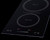 Summit SINCH115V2B 11.38" W Black Finish EuroKera Glass Surface 2 Burners Built-In Induction Cooktop with Safety Shutoff - 115-120 Volts
