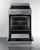 Summit REXT24SS 24" W Black Stainless Steel Door Electric Smooth-Top Range - 240 Volts