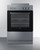 Summit REXT24SS 24" W Black Stainless Steel Door Electric Smooth-Top Range - 240 Volts