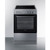 Summit REXT24SS 24" W Black Stainless Steel Door Electric Smooth-Top Range - 240 Volts