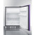 Summit BRF631BKP 5.1 Cu. Ft. Lavender Purple Door Jat Black Undercounter Refrigerator-Freezer - 115 Volts