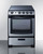 Summit REXH24RSS 24" W Stainless Steel Under Cabinet Convertible Range Electric Range and Convertible Hood Set - 220 Volts