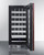 Summit SDHW1532PNR 1.8 Cu. Ft. Black Freestanding Undercounter Wine Cellar - 115 Volts