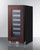 Summit SDHW1532PNR 1.8 Cu. Ft. Black Freestanding Undercounter Wine Cellar - 115 Volts