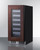 Summit SDHW1532PNR 1.8 Cu. Ft. Black Freestanding Undercounter Wine Cellar - 115 Volts