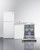 Summit ACKDW72 71" W Stainless Steel and White Finish All-In-One Combination Kitchenette with Dishwasher - 115 Volts