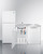 Summit ACKDW72 71" W Stainless Steel and White Finish All-In-One Combination Kitchenette with Dishwasher - 115 Volts