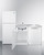 Summit ACKDW72 71" W Stainless Steel and White Finish All-In-One Combination Kitchenette with Dishwasher - 115 Volts