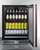Summit SDHR2444PNR 3.3 Cu. Ft. Stainless Steel Solid Door Undercounter All-Refrigerator - 115 Volts