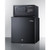Summit MBSAFEB 19.5" W Black Automatic Defrost Minibar In-Room Safe Combination - 115 Volts