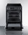Summit REXT24BL 24" W Black Cabinet and Door Electric Smooth-Top Range - 240 Volts