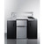 Summit CK55ADASINKL 54.13" W Stainless Steel and Black Finish Sink Left Side All-In-One Combination Kitchenette -115 Volts