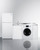 Summit ACKSPWD82 83" W Stainless Steel and White Finish All-In-One Combination Kitchenette with Washer or Dryer Combo - 115 Volts
