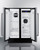 Summit FFRF24SS 3.78 Cu.Ft. Black Refrigerator-Freezer - 115 Volts