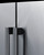 Summit FFRF24SS 3.78 Cu.Ft. Black Refrigerator-Freezer - 115 Volts