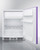 Summit BRF611WHP 5.1 Cu. Ft. Lavender Purple Door White Undercounter Refrigerator-Freezer - 115 Volts