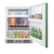 Summit BRF611WHG 5.1 Cu. Ft. Emerald Green Door White Undercounter Refrigerator-Freezer - 115 Volts