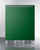 Summit BRF611WHG 5.1 Cu. Ft. Emerald Green Door White Undercounter Refrigerator-Freezer - 115 Volts