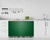 Summit BRF611WHG 5.1 Cu. Ft. Emerald Green Door White Undercounter Refrigerator-Freezer - 115 Volts