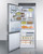 Summit FFBF279SSXH72LHD 14.6 Cu.Ft. Full Size Bottom Freezer Refrigerator - 115 Volts