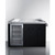 Summit CARTOS54RG 57.88" W Stainless Steel and Black Finish 3 Shelves Portable Outdoor Kitchenette with Glass Door Refrigerator - 115 Volts