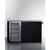 Summit CARTOS54RG 57.88" W Stainless Steel and Black Finish 3 Shelves Portable Outdoor Kitchenette with Glass Door Refrigerator - 115 Volts