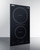Summit SINC2B115 12" W Black Finish EuroKera Glass Surface 2 Burners Induction Cooktop - 115 Volts