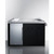 Summit CARTOS54RS 58" W Black Finish Portable Outdoor Kitchenette with Stainless Steel Door Refrigerator - 115 Volts