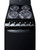 Summit RE2031B 20" W Black Broiling Electric Coil Range - 220 Volts