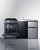 Summit ACK63GASBSS 63" W Stainless Steel and Black Finish All-In-One Combination Kitchenette - 115 Volts