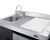 Summit ACK63GASBSS 63" W Stainless Steel and Black Finish All-In-One Combination Kitchenette - 115 Volts