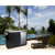 Summit CARTOS54LG 57.88" W Stainless Steel and Black Finish 6 Shelves Portable Outdoor Kitchenette with Glass Door Refrigerator - 115 Volts