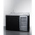 Summit CARTOS54LG 57.88" W Stainless Steel and Black Finish 6 Shelves Portable Outdoor Kitchenette with Glass Door Refrigerator - 115 Volts