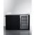 Summit CARTOS54LG 57.88" W Stainless Steel and Black Finish 6 Shelves Portable Outdoor Kitchenette with Glass Door Refrigerator - 115 Volts