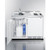 Summit C48ELPUMPMB 47.25" W White Stainless Steel Installed On a Dolly with Four Casters All-In-One Kitchenette - 115 Volts