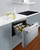 Summit COOL1D 0.8 Cu. Ft. Stainless Steel Single Wine and Beverage Cooler Drawer - 115 Volts