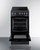 Summit REXT20BL 20" W Black Cabinet with Oven Window Electric Smooth-Top Range - 240 Volts
