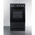 Summit REXT20BL 20" W Black Cabinet with Oven Window Electric Smooth-Top Range - 240 Volts