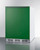 Summit BRF611WHGADA 5.1 Cu. Ft. Emerald Green Door White Undercounter Refrigerator-Freezer - 115 Volts