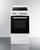 Summit REXT20W 20" W White and Black Door Ceramic Glass Cooking Surface Electric Smooth-Top Range - 240 Volts