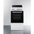 Summit REXT20W 20" W White and Black Door Ceramic Glass Cooking Surface Electric Smooth-Top Range - 240 Volts