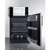 Summit MRF66BK2SSA 5 Cu. Ft. Black Combination Refrigerator-Freezer or Microwave - 115 Volts