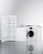 Summit ACKSPWD821G 83" W Stainless Steel and White Finish All-In-One Combination Kitchenette with Washer or Dryer Combo - 115 Volts